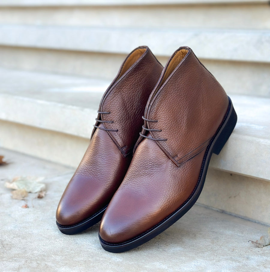 Herrenschuh Chukka - Hirschleder Braun