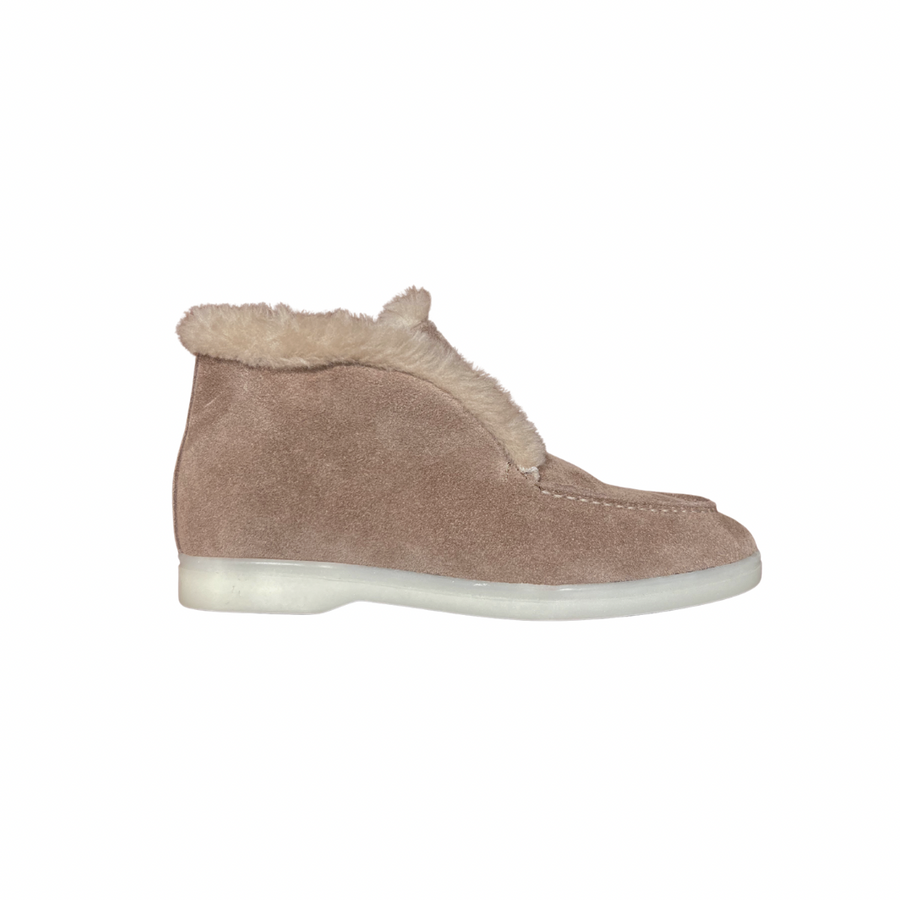 Damenschuh Varese - Rauleder Beige