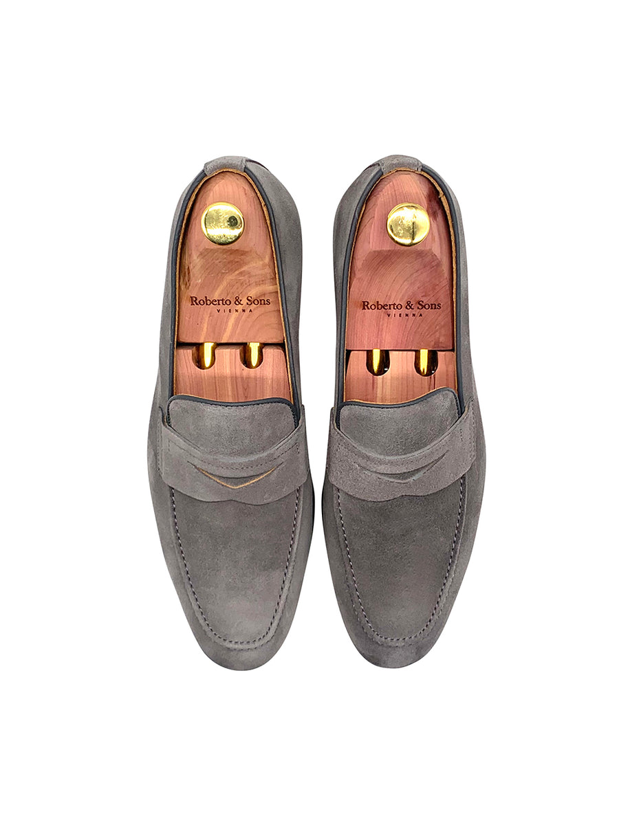 Herrenschuh Calabria- Rauleder Grau