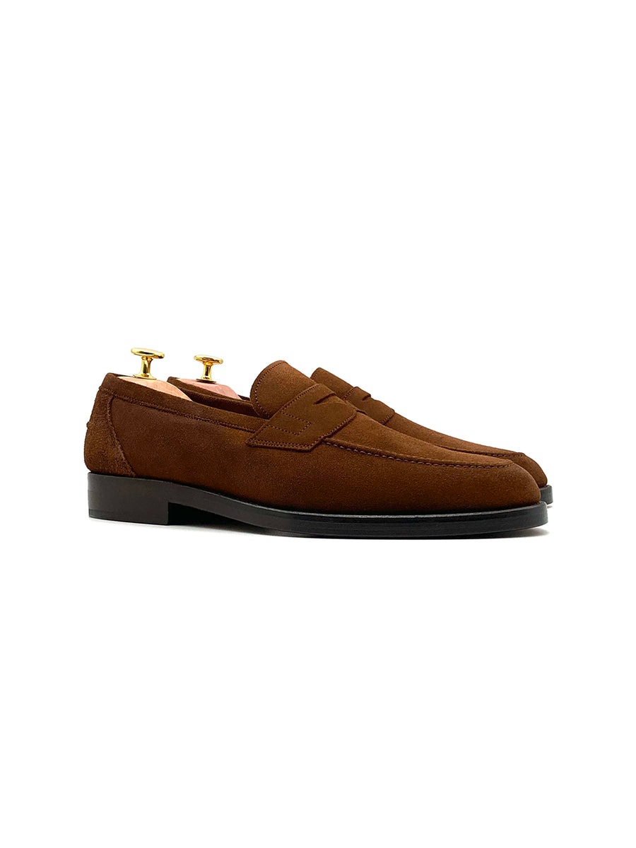 Herrenschuh Palermo - Rauleder Cognac