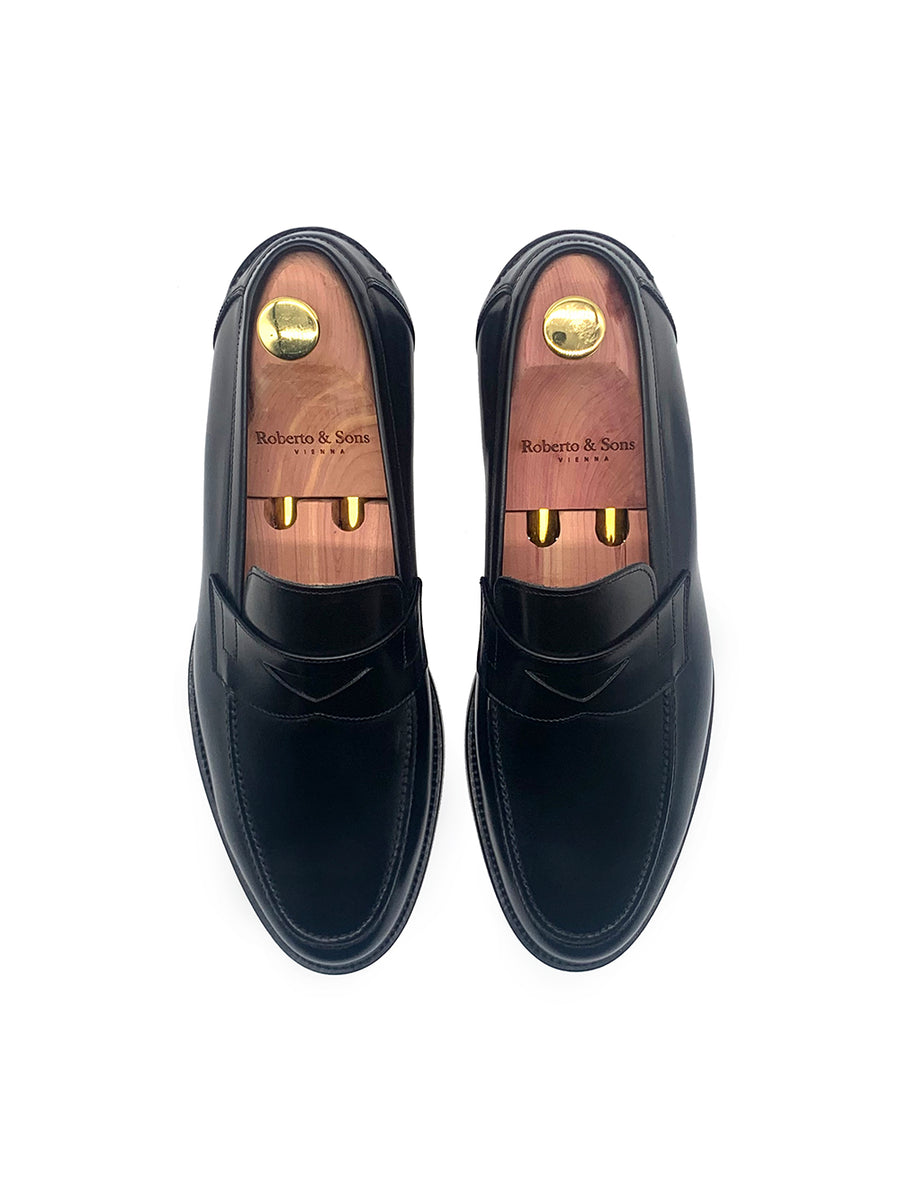 Herrenschuh Palermo - Brushleder Schwarz