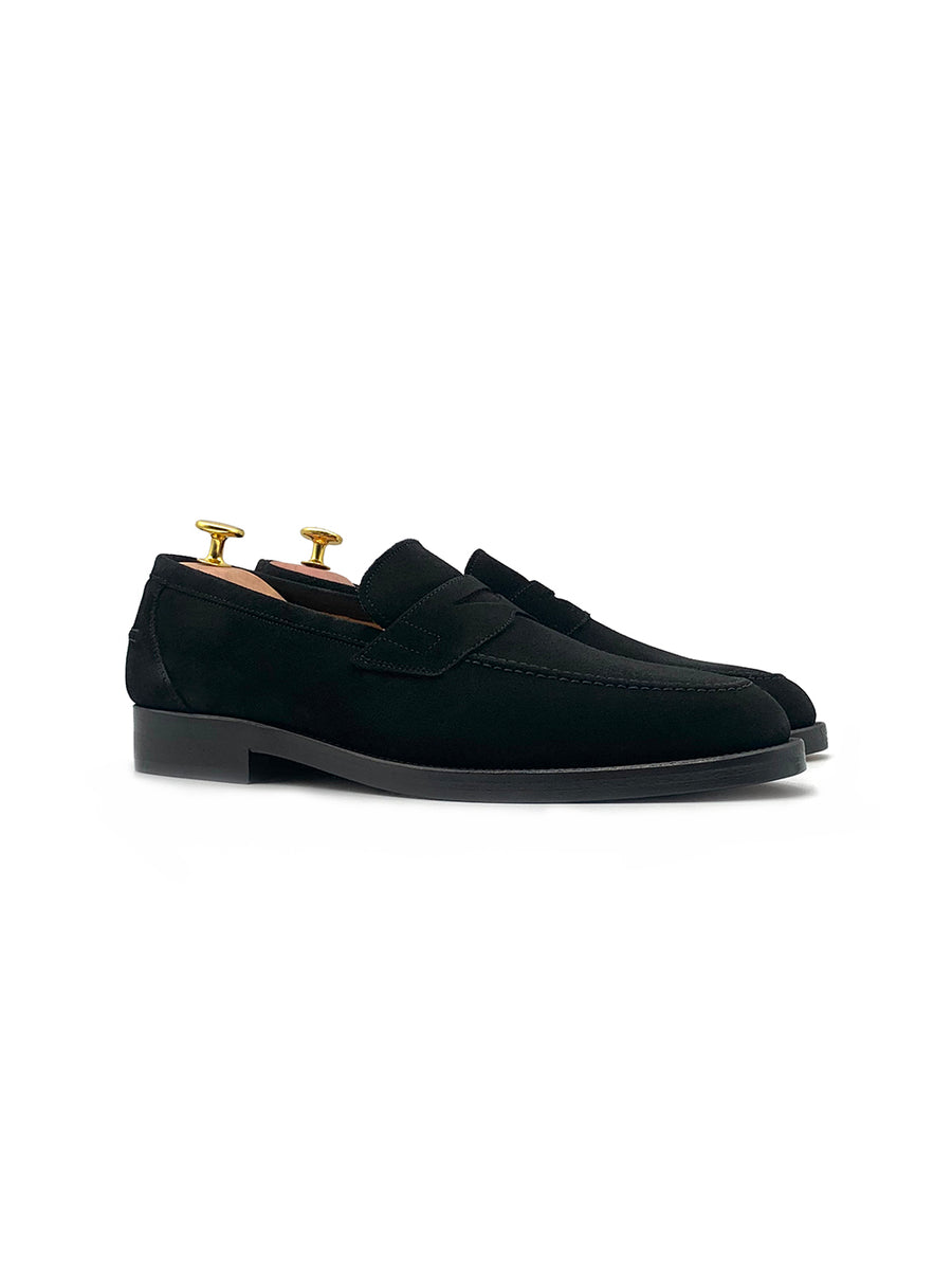 Herrenschuh Palermo - Rauleder Schwarz