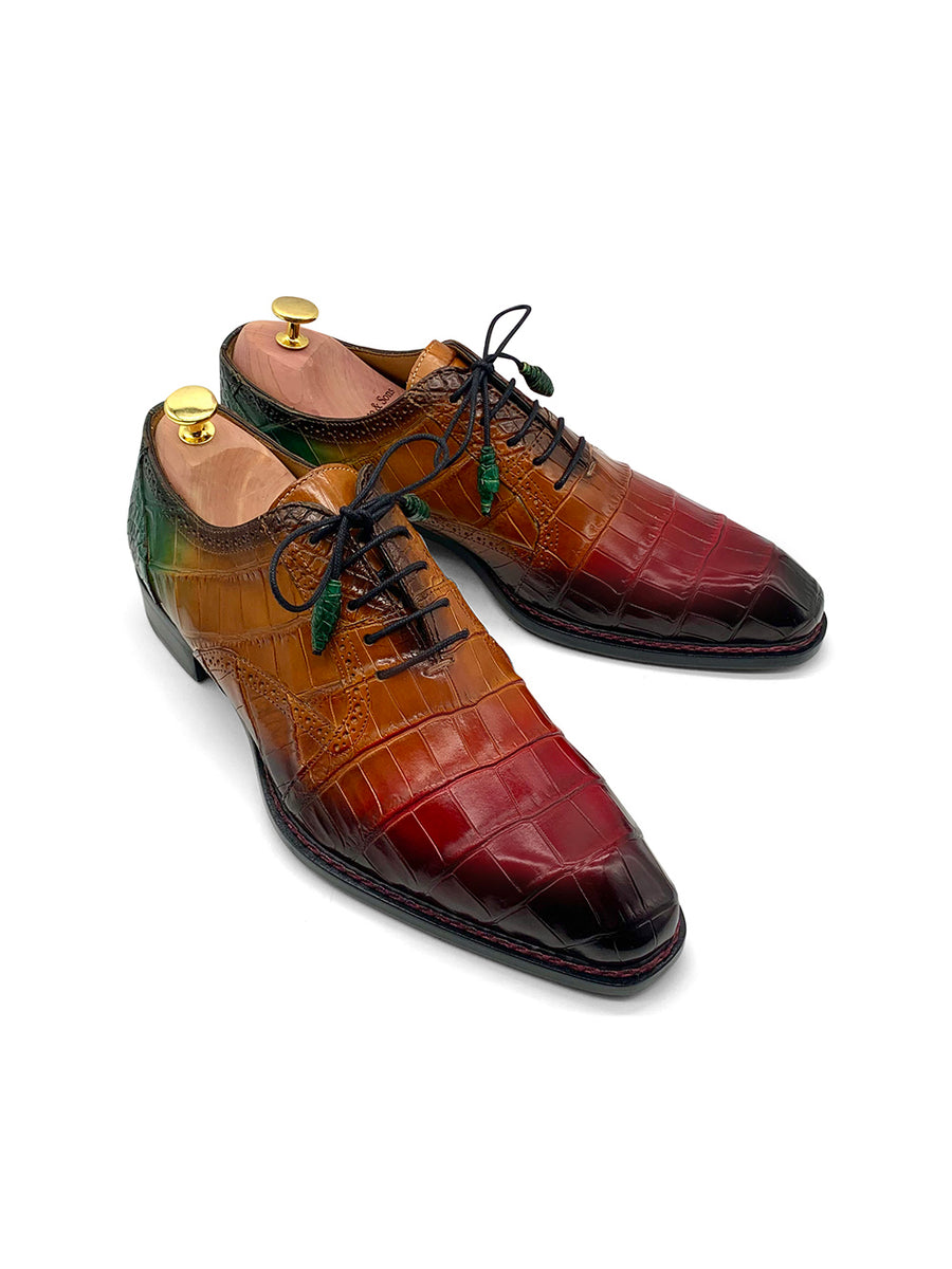 Herrenschuh Rainbow Crocodile - Niloticus Krokodilleder