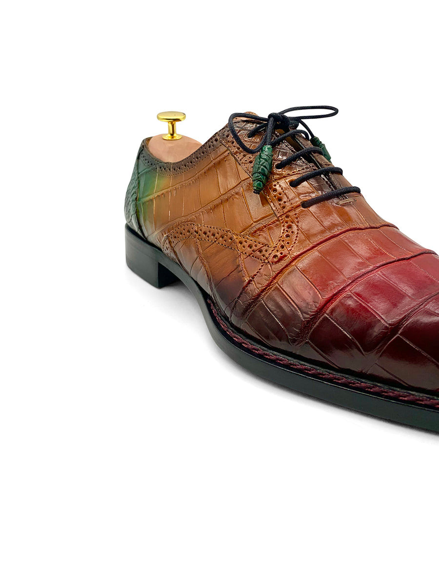 Herrenschuh Rainbow Crocodile - Niloticus Krokodilleder