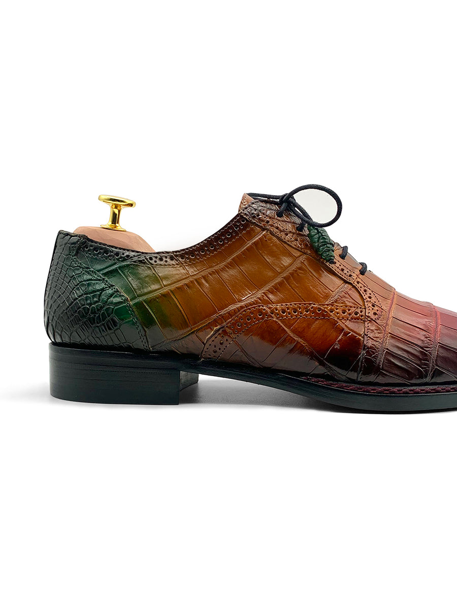 Herrenschuh Rainbow Crocodile - Niloticus Krokodilleder