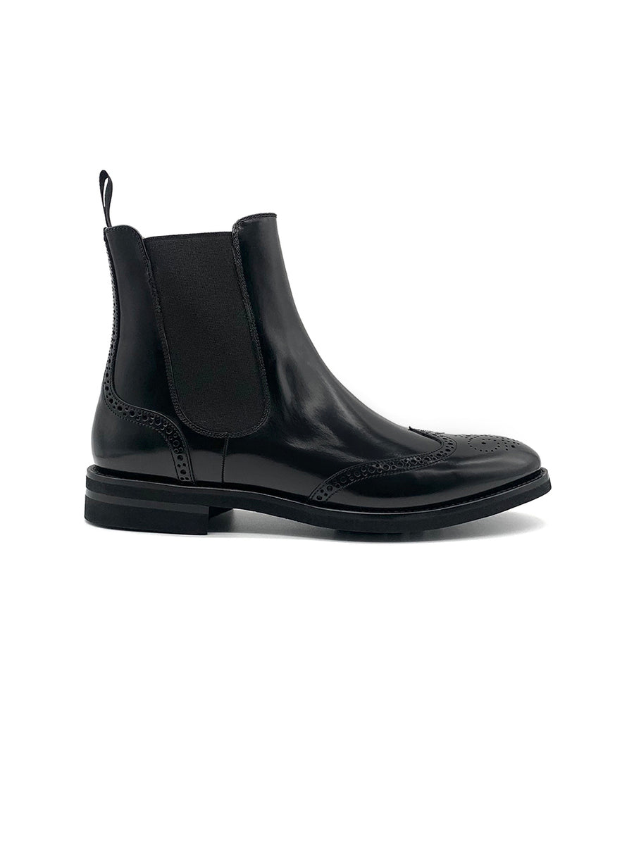 Herrenschuh Malaga Budapester - Kalbsleder Schwarz ( Premium Extra Light )