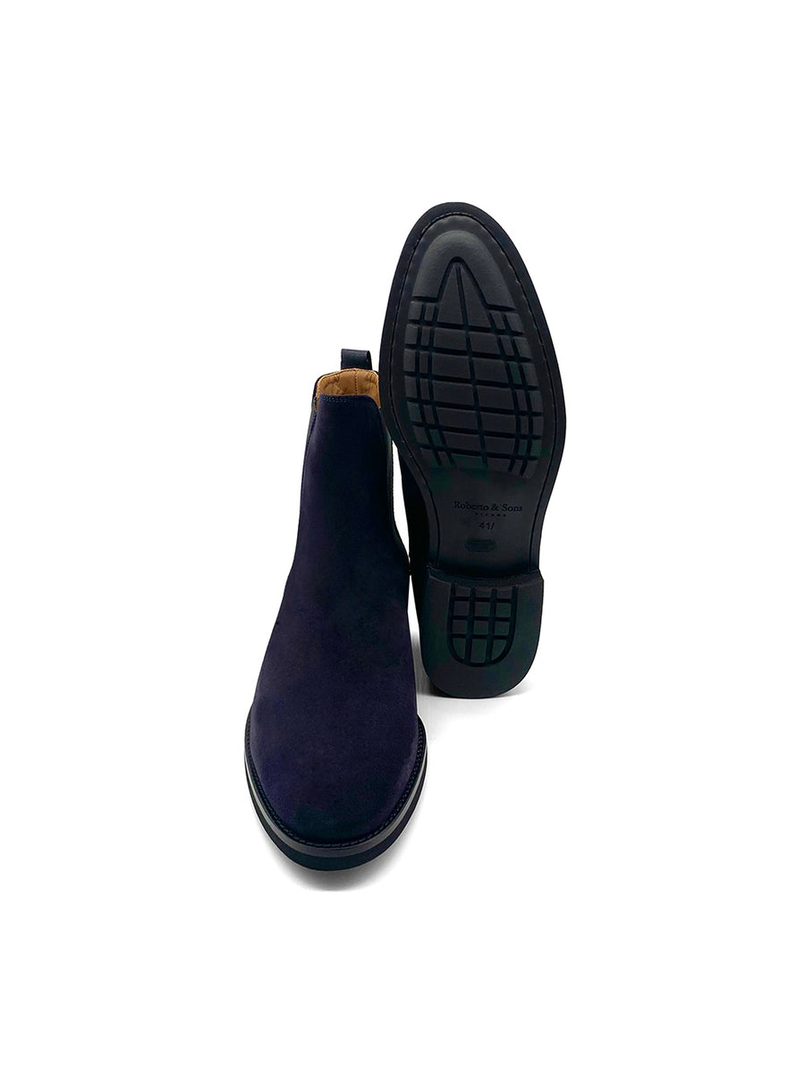 Herrenschuh Malaga - Rauleder Dunkelblau ( Premium Extra Light )