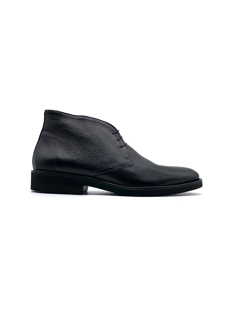 Herrenschuh Chukka - Hirschleder Schwarz
