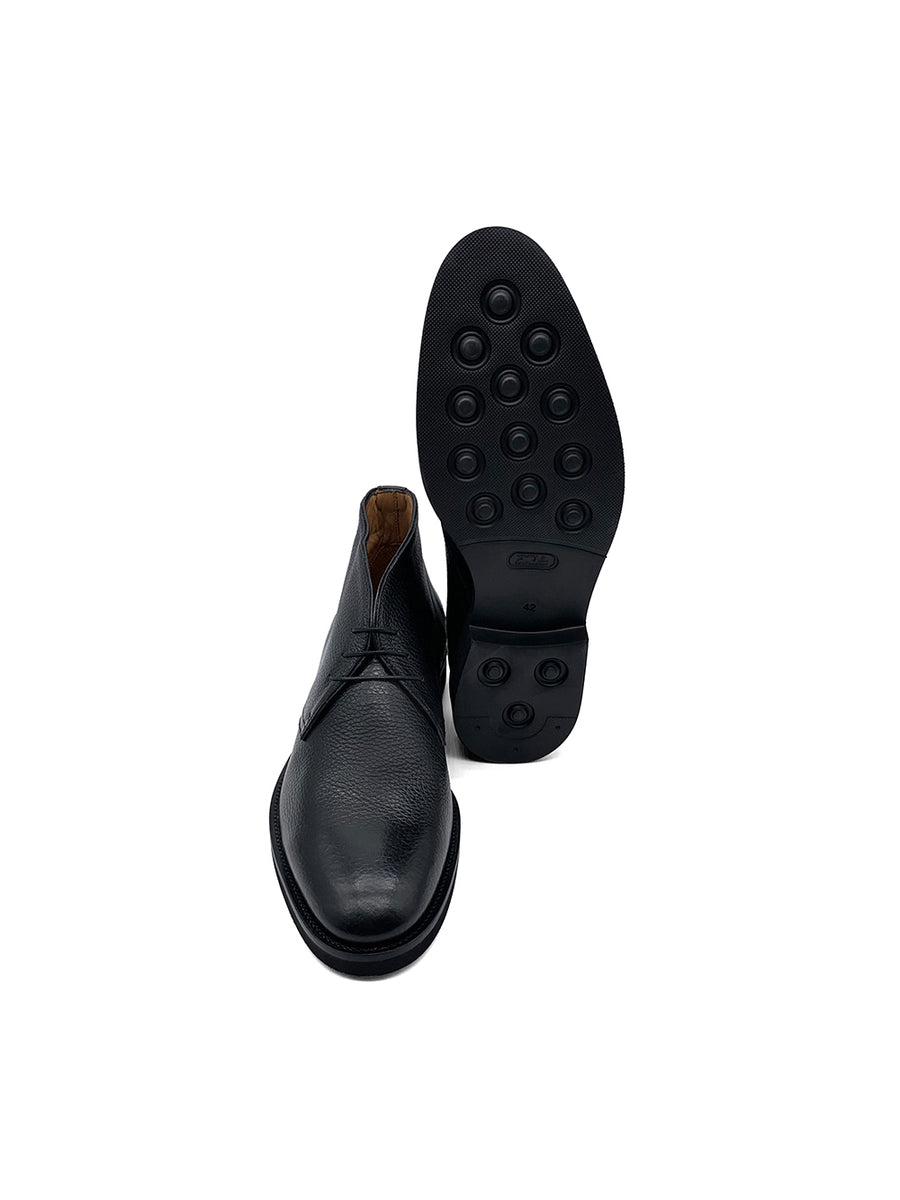 Herrenschuh Chukka - Hirschleder Schwarz