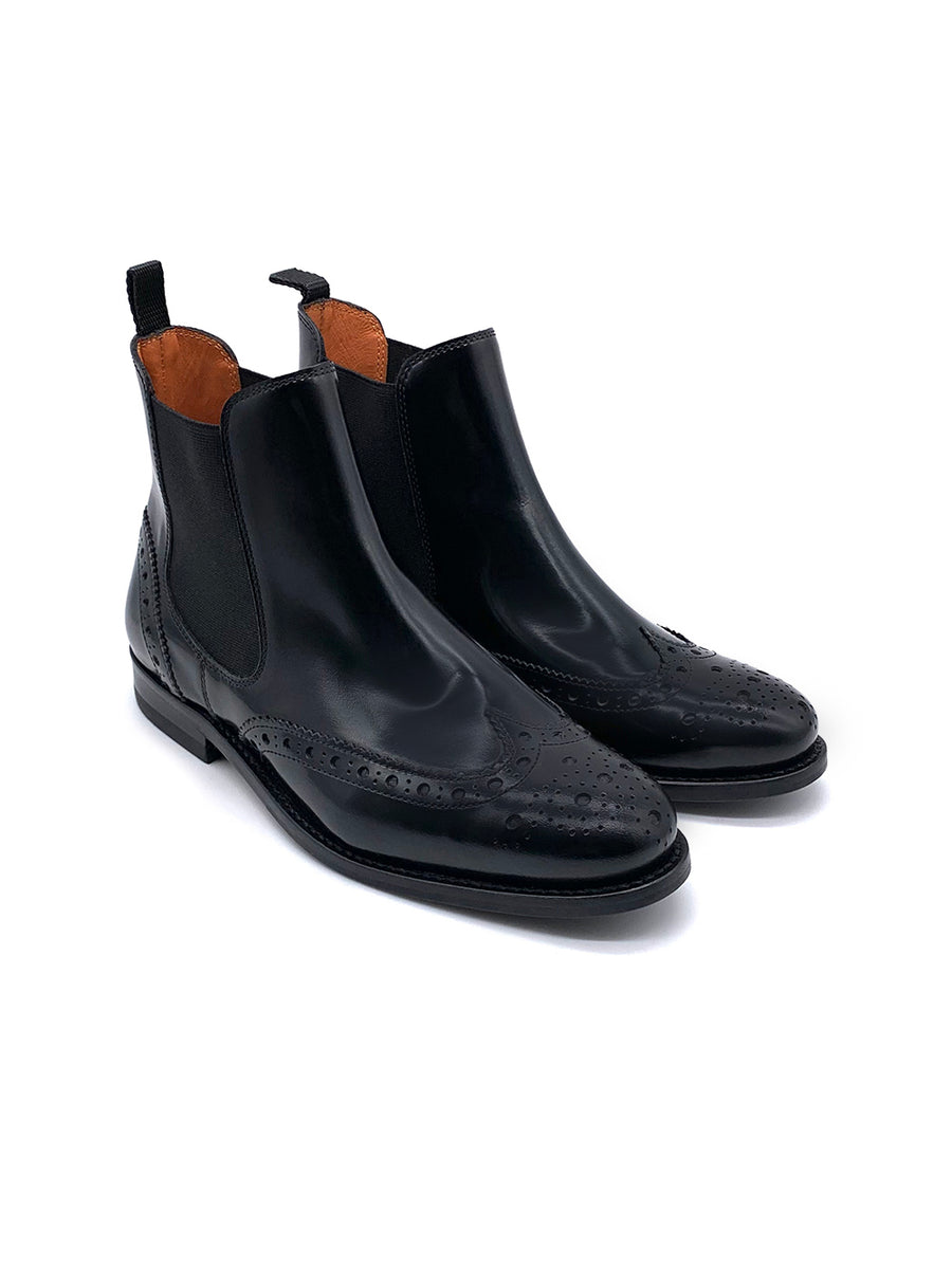 Damenschuh Cremona Budapest - Brushleder Schwarz