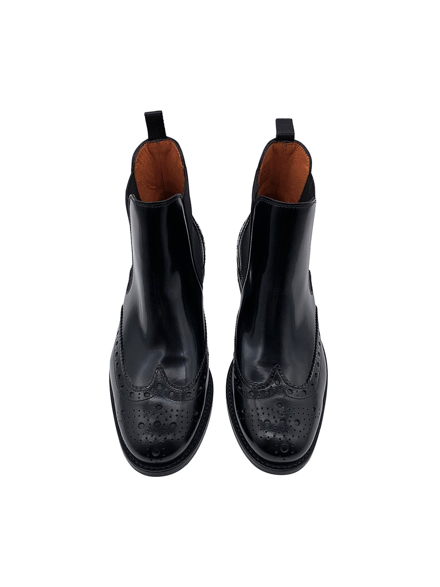 Damenschuh Cremona Budapest - Brushleder Schwarz