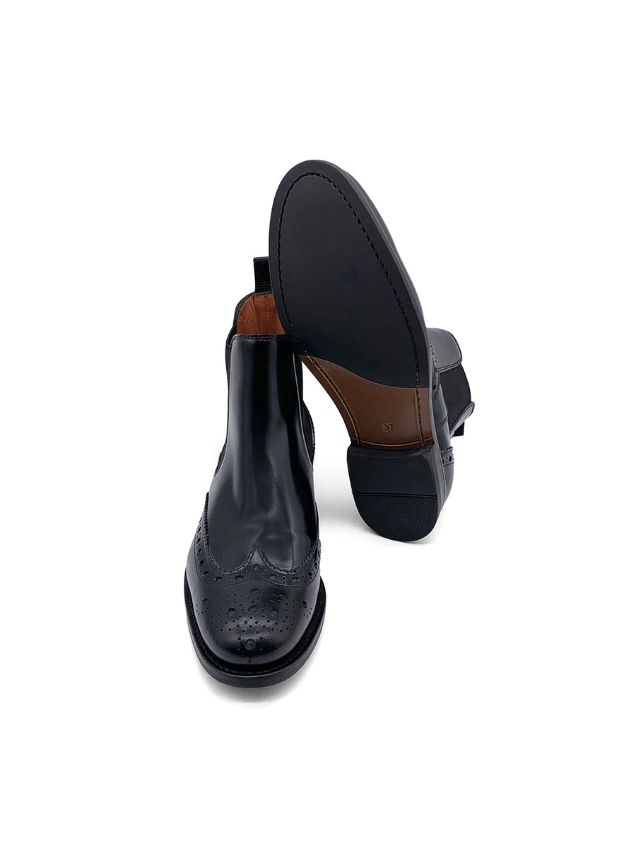 Damenschuh Cremona Budapest - Brushleder Schwarz