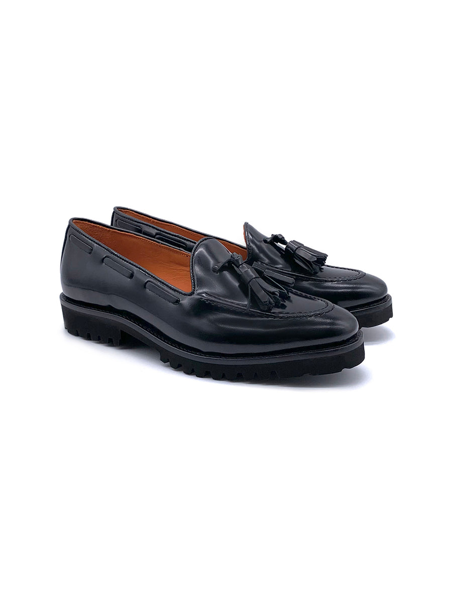 Damenschuh Pesaro - Brushleder Schwarz