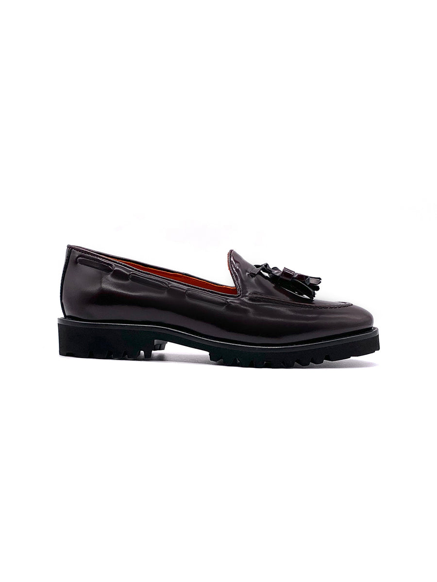 Damenschuh Pesaro - Brushleder Bordo