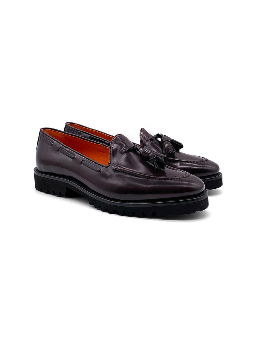 Damenschuh Pesaro - Brushleder Bordo