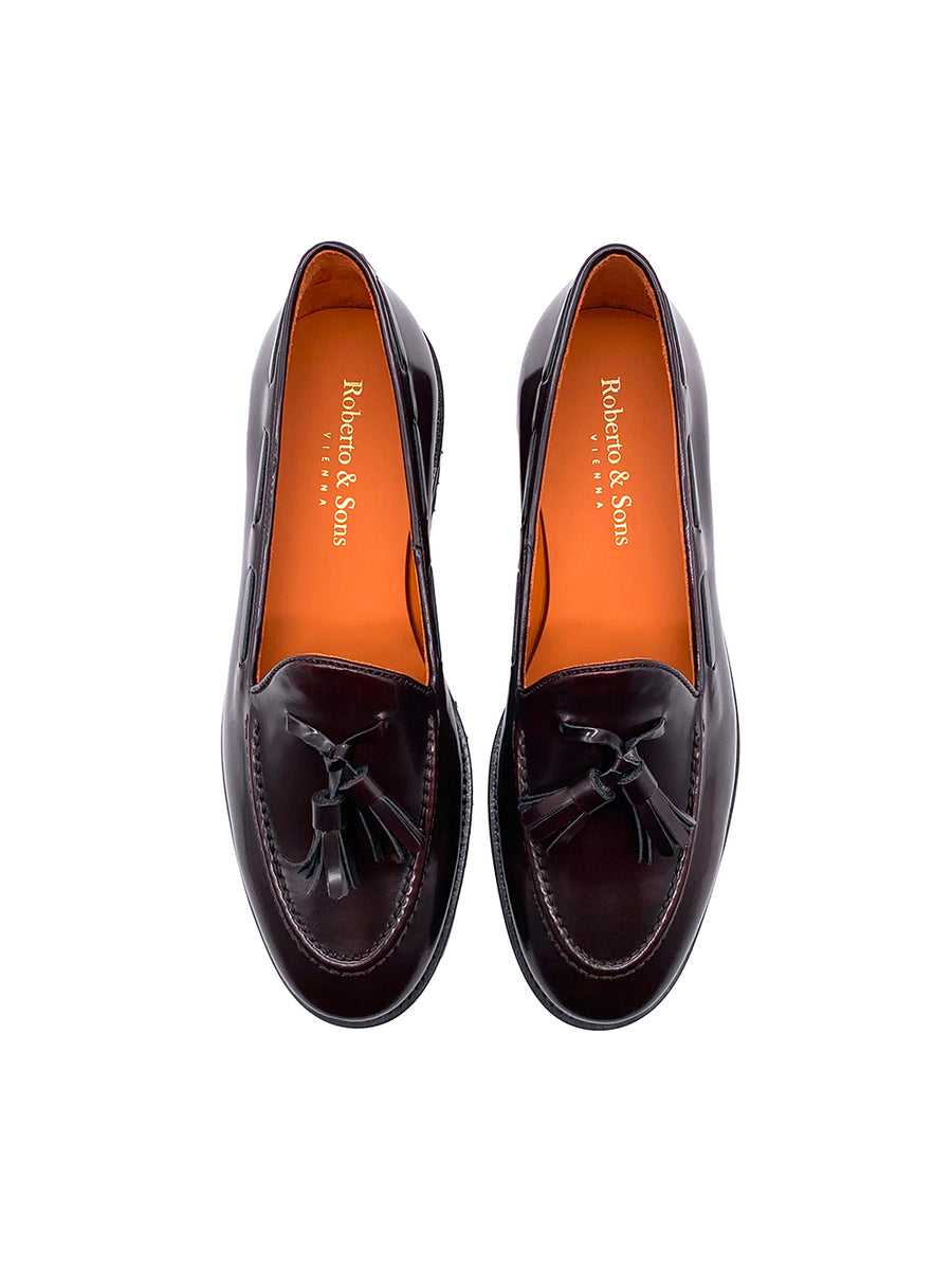 Damenschuh Pesaro - Brushleder Bordo