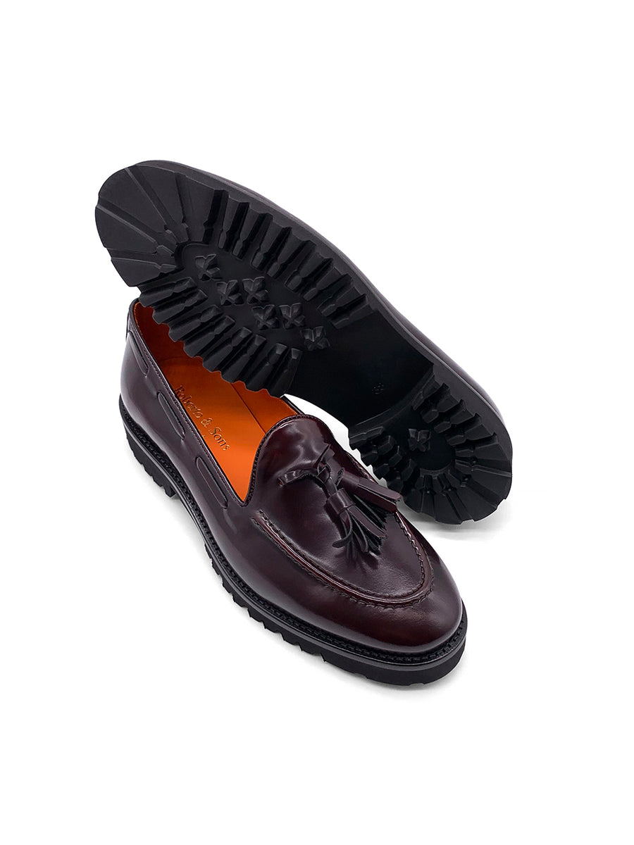 Damenschuh Pesaro - Brushleder Bordo