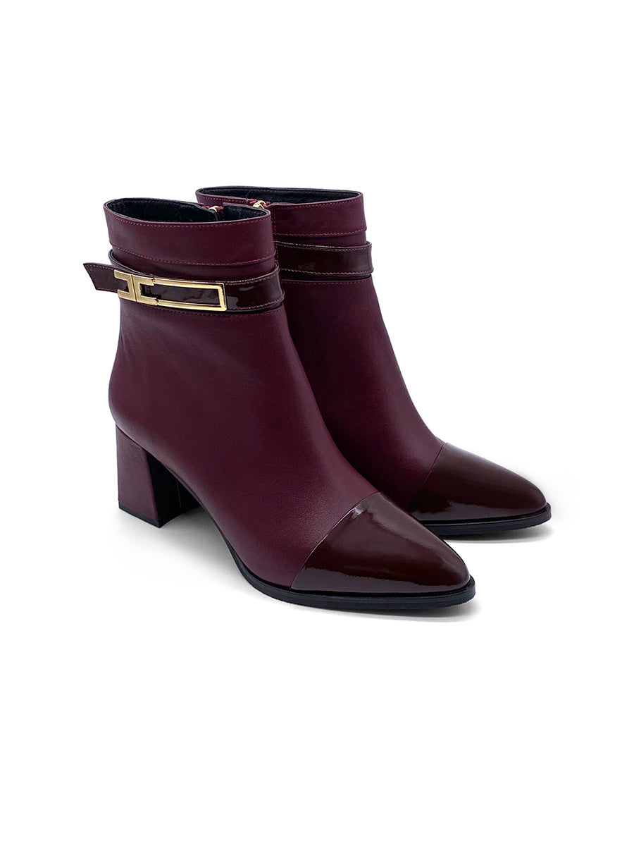 Damenschuh Verona - Kalbsleder Bordo
