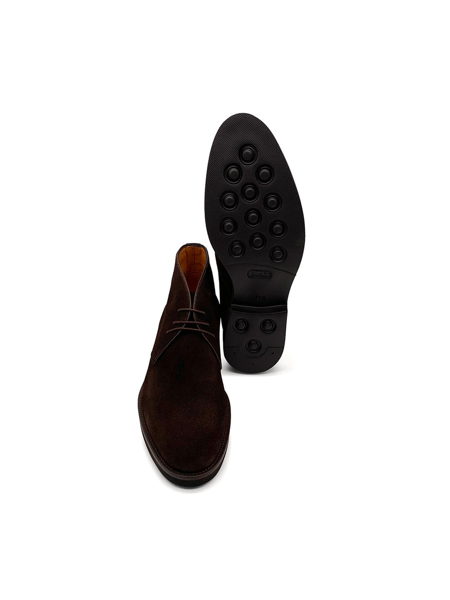 Herrenschuh Chukka - Rauleder Braun