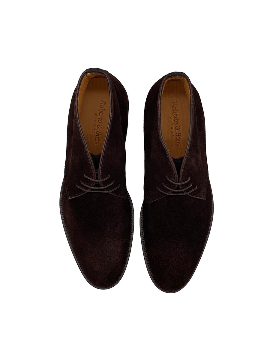 Herrenschuh Chukka - Rauleder Braun