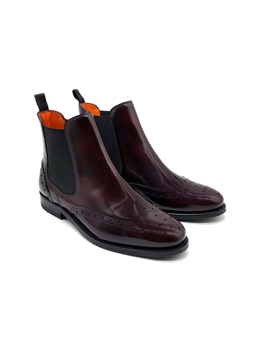 Damenschuh Cremona Budapest - Brushleder Bordo