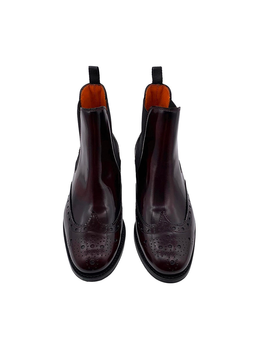 Damenschuh Cremona Budapest - Brushleder Bordo