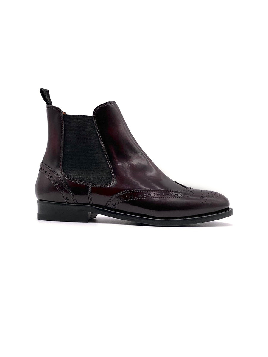 Damenschuh Cremona Budapest - Brushleder Bordo