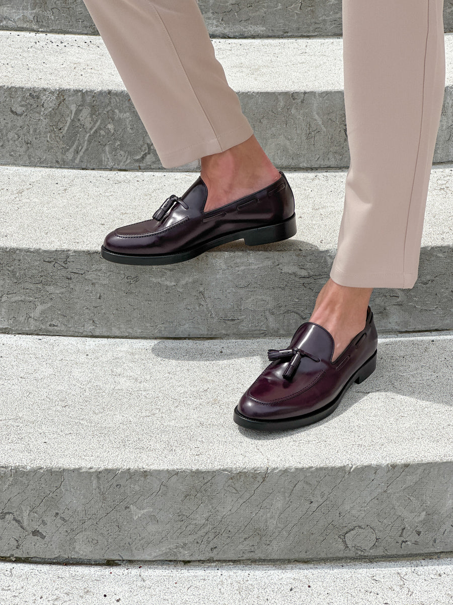 Herrenschuh Florenz - Brushleder Bordeaux