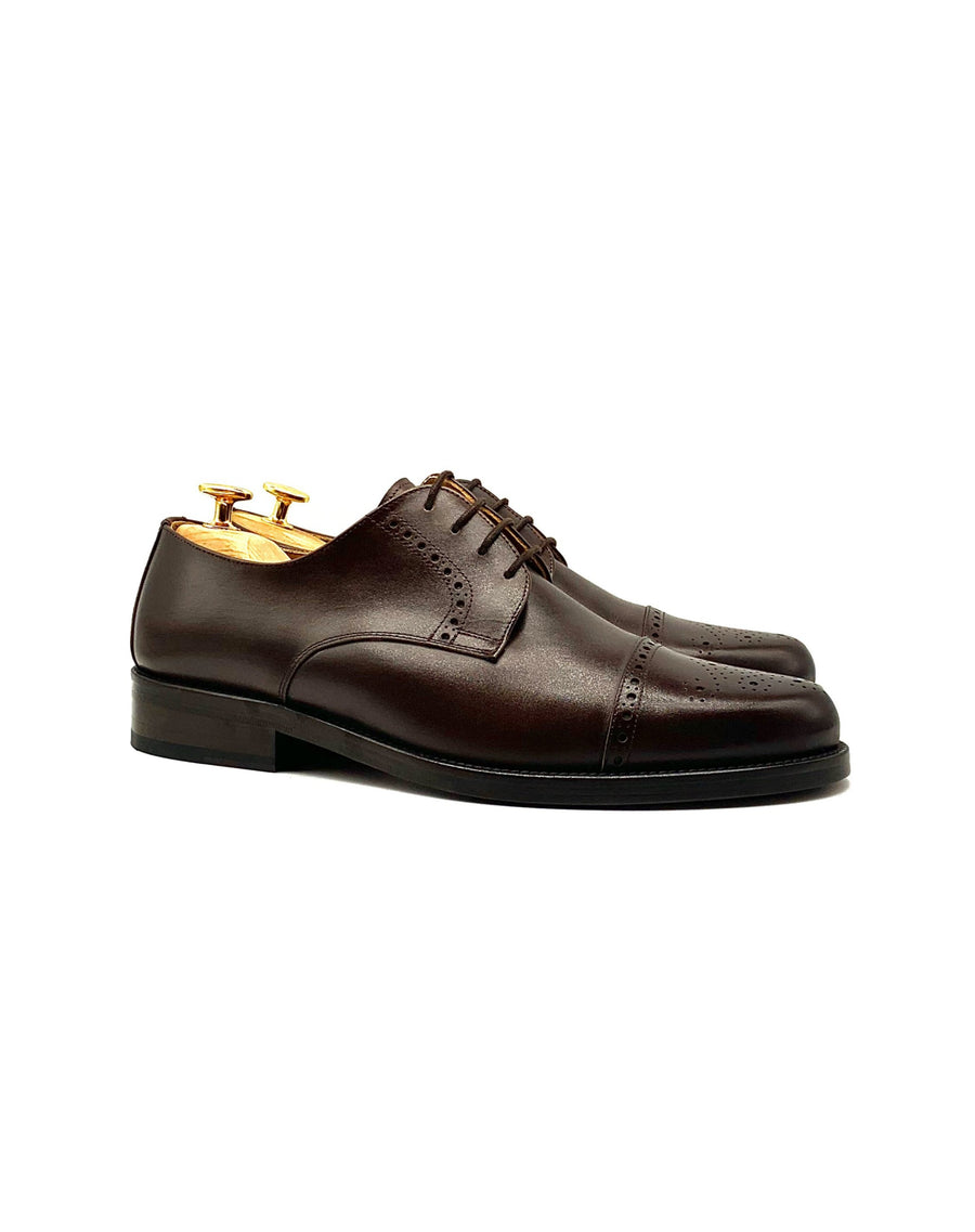 Herrenschuh Wien - Kalbsleder Braun
